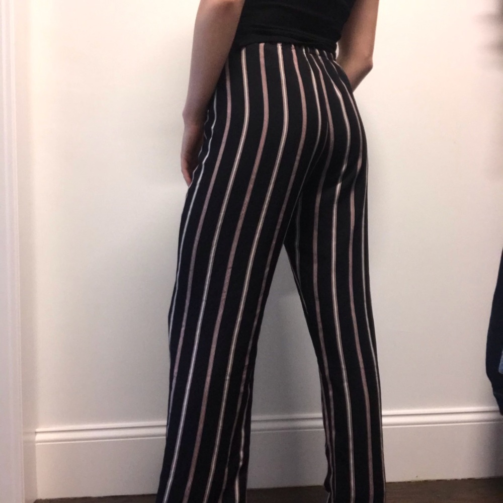 Brandy Melville pin strip flowy pants